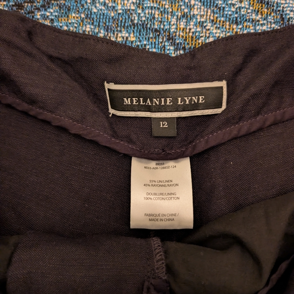 Melanie Lyne Black Linen Shorts
